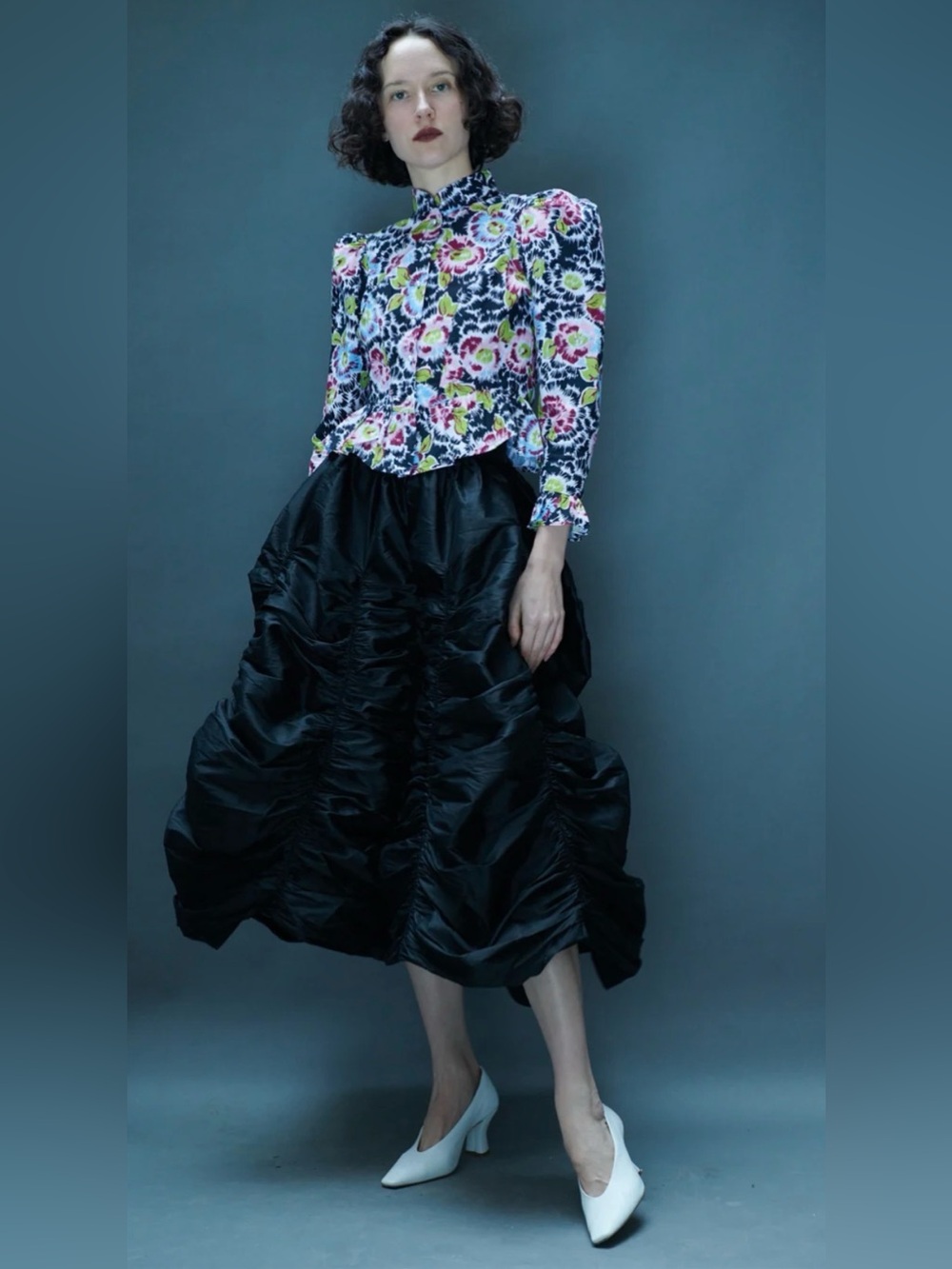 Batsheva Anja Taffeta Skirt Size 16